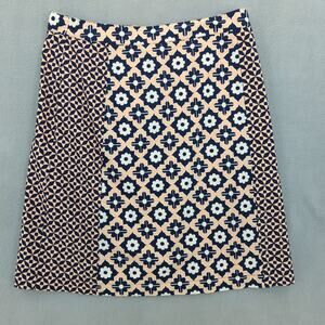 Boden Skirt Womens 8 Pink Blue Preppy Twee Feminine Classic Workwear Preppy